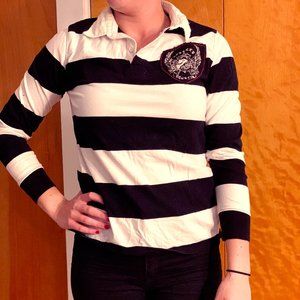 Black & White Rugby Shirt
